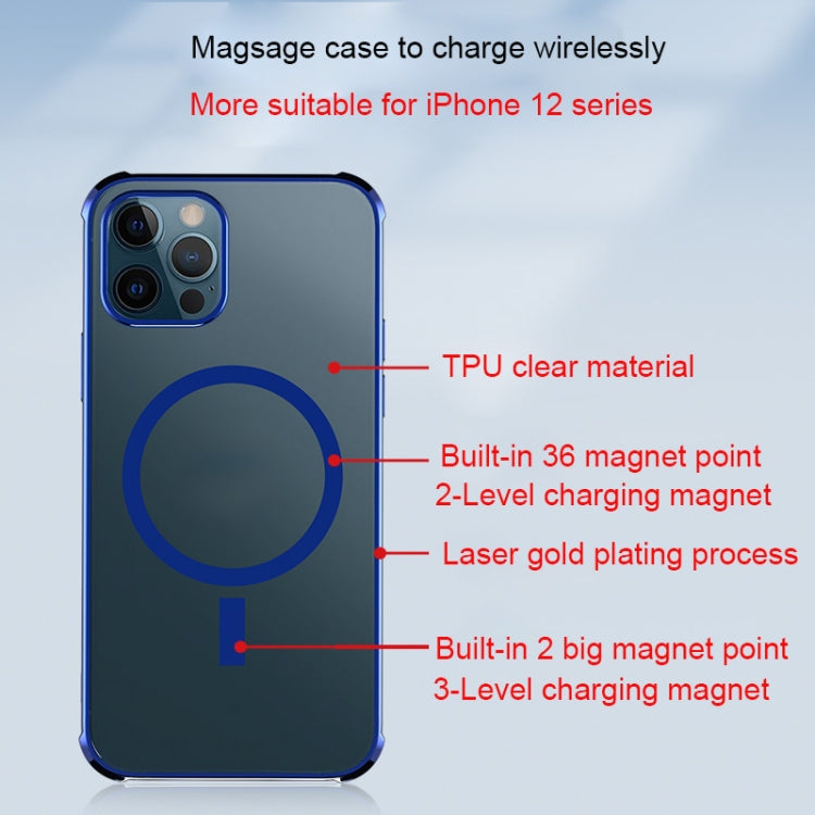 Straight Side Laser Plating Full Coverage Clear TPU Shockproof Magsafe Case, For iPhone 12 mini, For iPhone 12 Pro Max, For iPhone 12 Pro Apple Accessories engstr3950 More iPhone Cases - APEXEL INDIA - Mobile Lens - Mobile Camera Lens - Cellphone Accessories - Phone Lens - Smartphone Lens