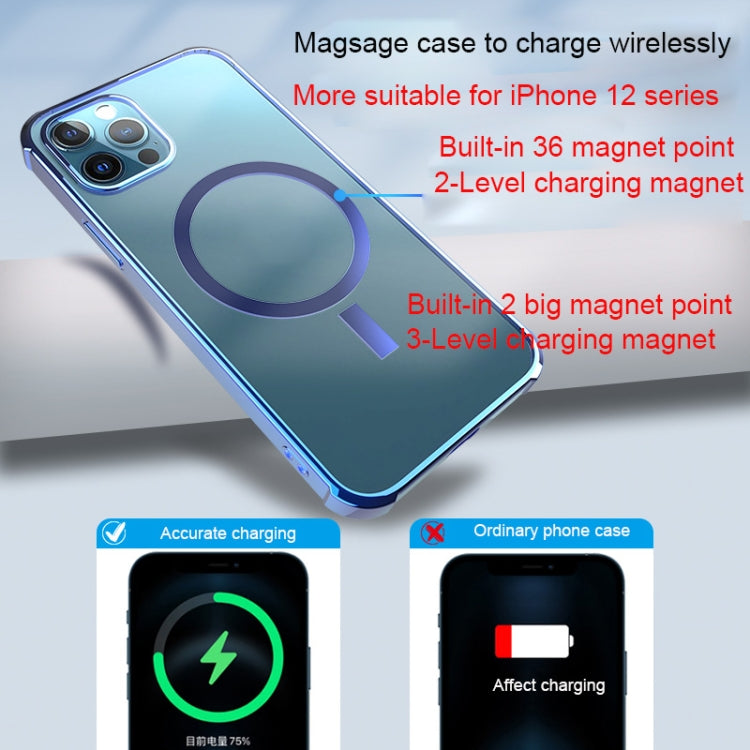 Straight Side Laser Plating Full Coverage Clear TPU Shockproof Magsafe Case, For iPhone 12 mini, For iPhone 12 Pro Max, For iPhone 12 Pro Apple Accessories engstr3950 More iPhone Cases - APEXEL INDIA - Mobile Lens - Mobile Camera Lens - Cellphone Accessories - Phone Lens - Smartphone Lens