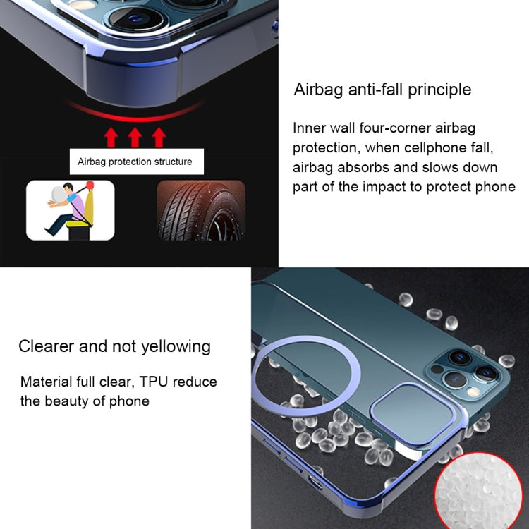 Straight Side Laser Plating Full Coverage Clear TPU Shockproof Magsafe Case, For iPhone 12 mini, For iPhone 12 Pro Max, For iPhone 12 Pro Apple Accessories engstr3950 More iPhone Cases - APEXEL INDIA - Mobile Lens - Mobile Camera Lens - Cellphone Accessories - Phone Lens - Smartphone Lens