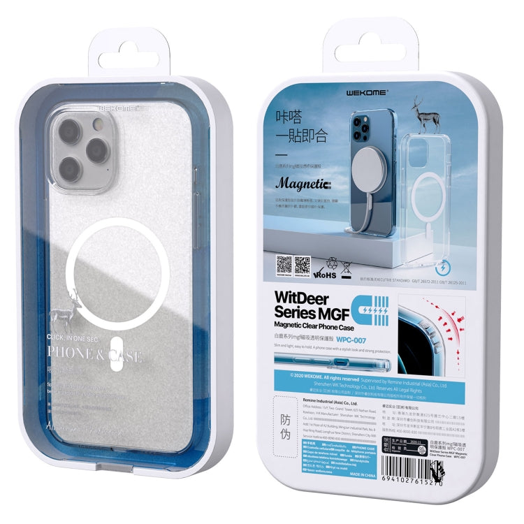 WK WPC-007 iDeal Series Magsafe Case Magnetic Ring All-inclusive Clear TPU Transparent Shockproof Case, For iPhone 11, For iPhone 11 Pro, For iPhone 11 Pro Max, For iPhone 12 Mini, For iPhone 12 / 12 Pro, For iPhone 12 Pro Max Apple Accessories engwk-3953 More iPhone Cases - WK - Mobile Lens - Mobile Camera Lens - Cellphone Accessories - Phone Lens - Smartphone Lens