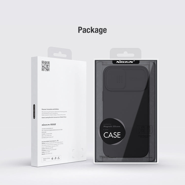 NILLKIN CamShield MagSafe Magnetic Liquid Silicone + PC Full Coverage Case, For iPhone 13, For iPhone 13 Pro, For iPhone 13 Pro Max Apple Accessories engnil3973 More iPhone Cases - NILLKIN - Mobile Lens - Mobile Camera Lens - Cellphone Accessories - Phone Lens - Smartphone Lens
