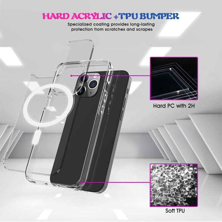 Magsafe Clear Acrylic PC +TPU Phone Case, For iPhone 14, For iPhone 14 Pro, For iPhone 14 Plus, For iPhone 14 Pro Max Apple Accessories engmag4013 iPhone 14 Pro Max - APEXEL INDIA - Mobile Lens - Mobile Camera Lens - Cellphone Accessories - Phone Lens - Smartphone Lens