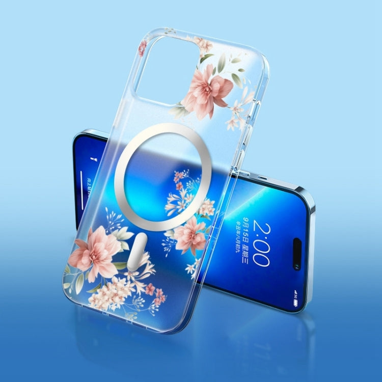 Flower Frosted MagSafe Phone Case, For iPhone 14, For iPhone 14 Plus, For iPhone 14 Pro Apple Accessories engflo4057 iPhone 14 Plus - APEXEL INDIA - Mobile Lens - Mobile Camera Lens - Cellphone Accessories - Phone Lens - Smartphone Lens