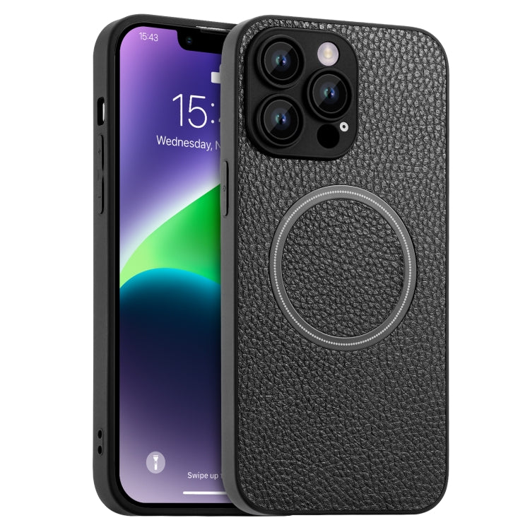 Skin Feel Litchi Texture MagSafe Magnetic Phone Case, For iPhone 11 Pro Max Apple Accessories engski4192 More iPhone Cases - APEXEL INDIA - Mobile Lens - Mobile Camera Lens - Cellphone Accessories - Phone Lens - Smartphone Lens