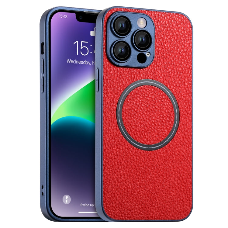 Skin Feel Litchi Texture MagSafe Magnetic Phone Case, For iPhone 11 Pro Max Apple Accessories engski4192 More iPhone Cases - APEXEL INDIA - Mobile Lens - Mobile Camera Lens - Cellphone Accessories - Phone Lens - Smartphone Lens