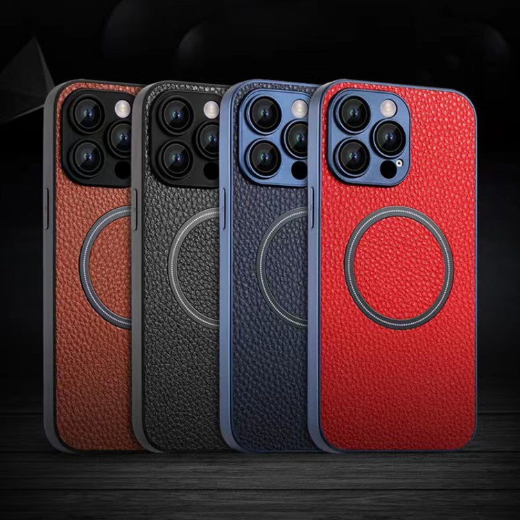 Skin Feel Litchi Texture MagSafe Magnetic Phone Case, For iPhone 11 Pro Max Apple Accessories engski4192 More iPhone Cases - APEXEL INDIA - Mobile Lens - Mobile Camera Lens - Cellphone Accessories - Phone Lens - Smartphone Lens