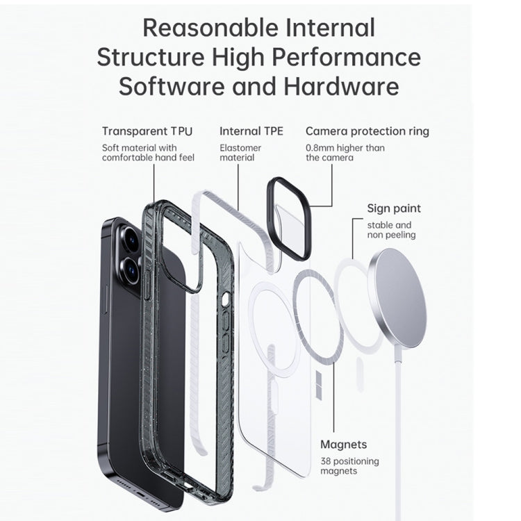 Rock Crystal Armor Shockproof Magsafe Phone Case, For iPhone 14 Pro, For iPhone 14 Pro Max Apple Accessories engroc4209 iPhone 14 Pro Max - ROCK - Mobile Lens - Mobile Camera Lens - Cellphone Accessories - Phone Lens - Smartphone Lens