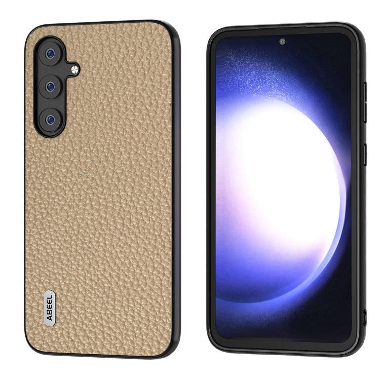 ABEEL Genuine Leather Litchi Texture Phone Case Samsung Accessories - APEXEL INDIA - Mobile Lens - Mobile Camera Lens - Cellphone Accessories - Phone Lens - Smartphone Lens
