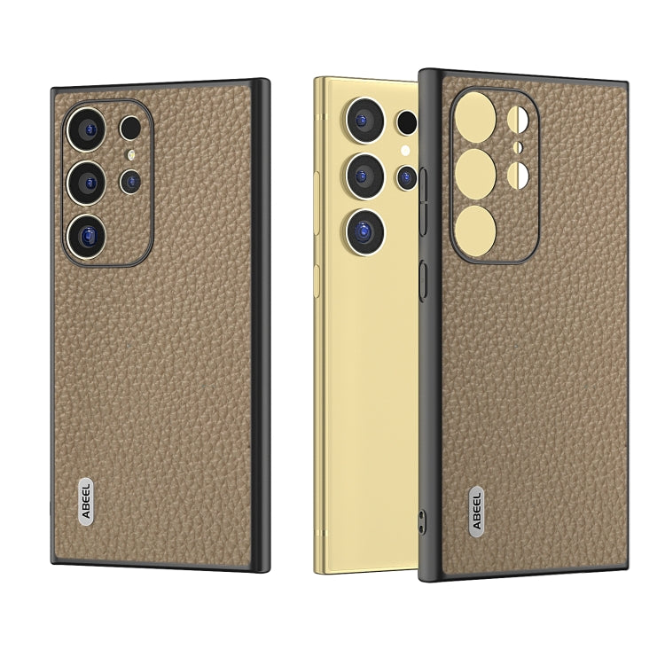 ABEEL Genuine Leather Litchi Texture Phone Case Samsung Accessories - APEXEL INDIA - Mobile Lens - Mobile Camera Lens - Cellphone Accessories - Phone Lens - Smartphone Lens