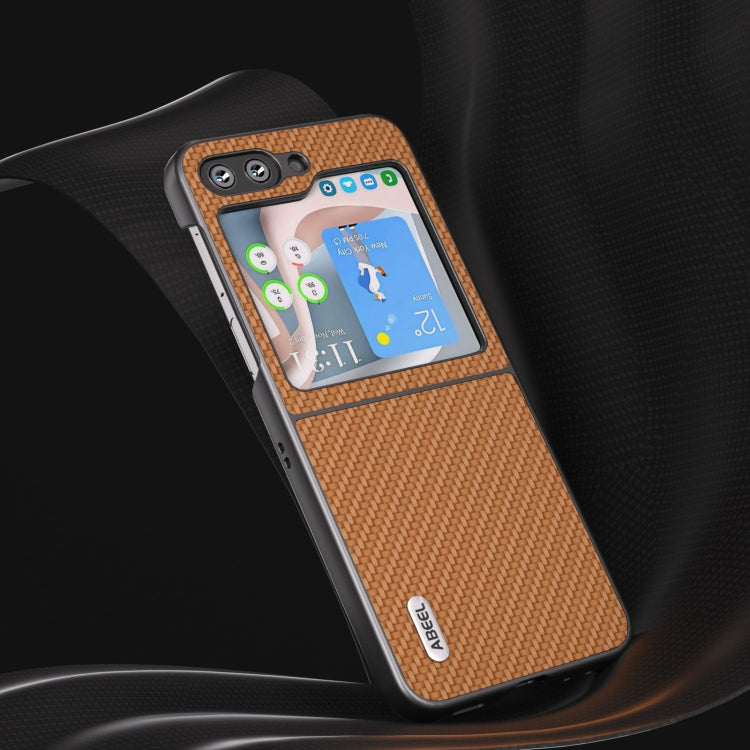 ABEEL Carbon Fiber Texture Protective Phone Case, For Samsung Galaxy Z Flip5 Samsung Accessories - APEXEL INDIA - Mobile Lens - Mobile Camera Lens - Cellphone Accessories - Phone Lens - Smartphone Lens