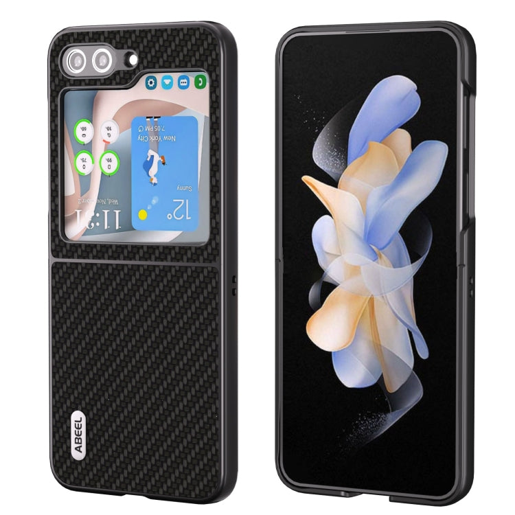 ABEEL Carbon Fiber Texture Protective Phone Case, For Samsung Galaxy Z Flip5 Samsung Accessories - APEXEL INDIA - Mobile Lens - Mobile Camera Lens - Cellphone Accessories - Phone Lens - Smartphone Lens