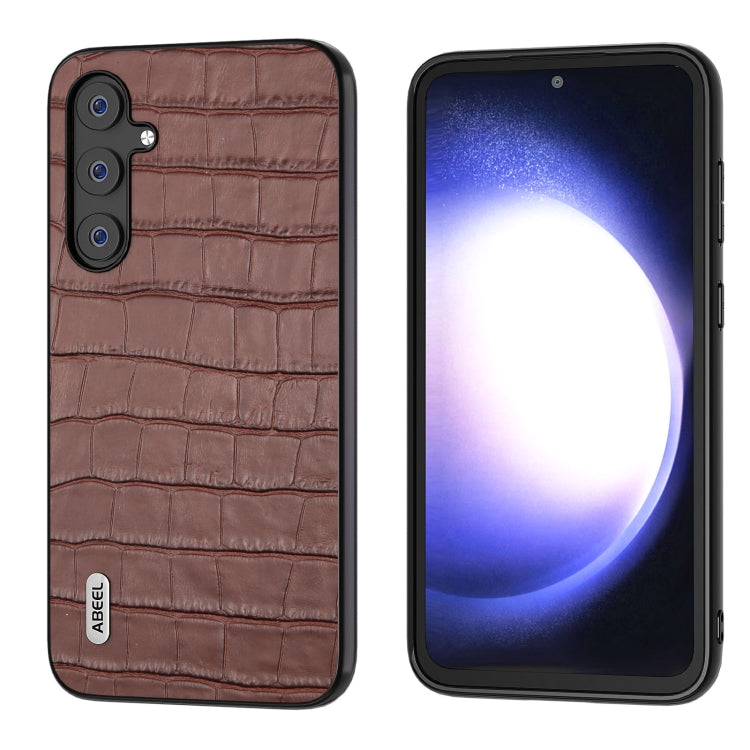 ABEEL Crocodile Texture Genuine Leather Phone Case, For Samsung Galaxy Z Flip6 / Flip7 FE, For Samsung Galaxy Z Fold6, For Samsung Galaxy A05, For Samsung Galaxy S23 FE 5G, For Samsung Galaxy Z Fold5, For Samsung Galaxy Z Flip5 Samsung Accessories - APEXEL INDIA - Mobile Lens - Mobile Camera Lens - Cellphone Accessories - Phone Lens - Smartphone Lens