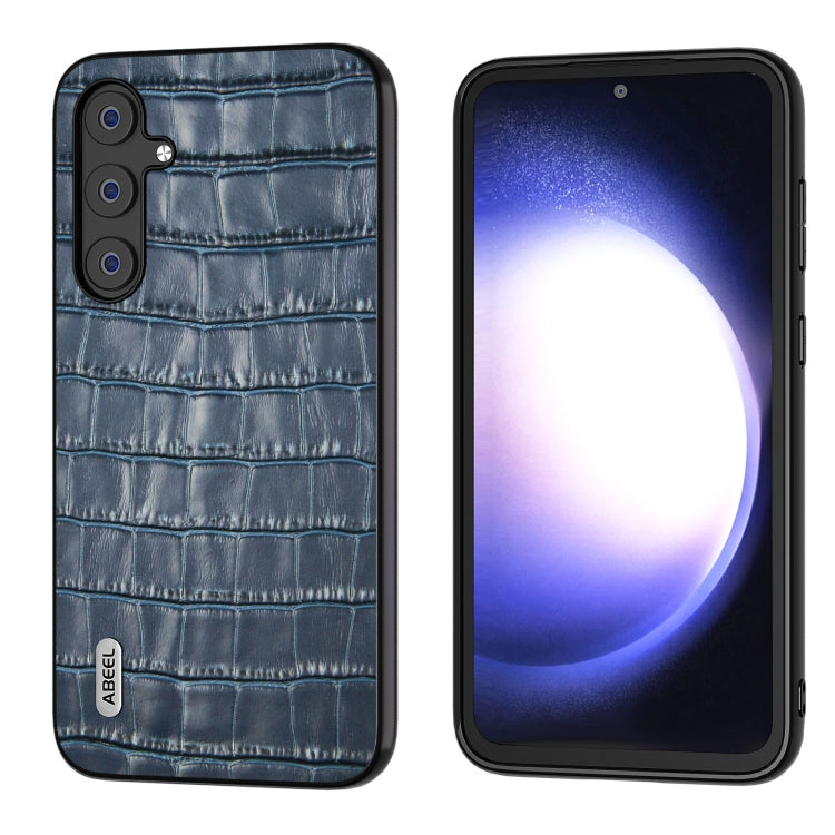ABEEL Crocodile Texture Genuine Leather Phone Case, For Samsung Galaxy Z Flip6 / Flip7 FE, For Samsung Galaxy Z Fold6, For Samsung Galaxy A05, For Samsung Galaxy S23 FE 5G, For Samsung Galaxy Z Fold5, For Samsung Galaxy Z Flip5 Samsung Accessories - APEXEL INDIA - Mobile Lens - Mobile Camera Lens - Cellphone Accessories - Phone Lens - Smartphone Lens