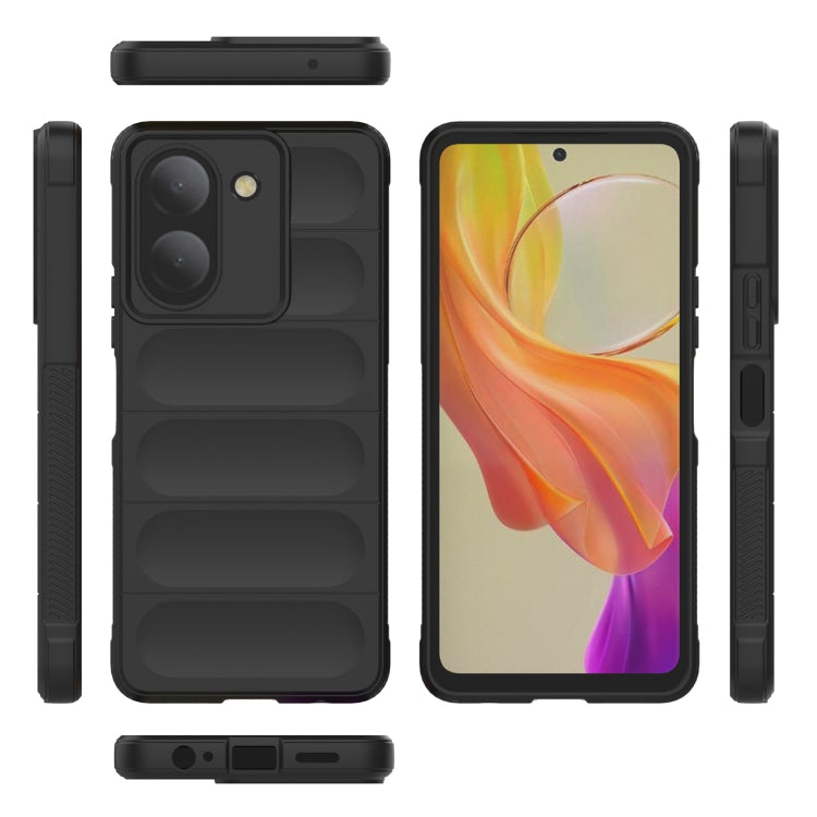 Magic Shield TPU + Flannel Phone Case, For vivo Y36 4G, For vivo S17 Pro