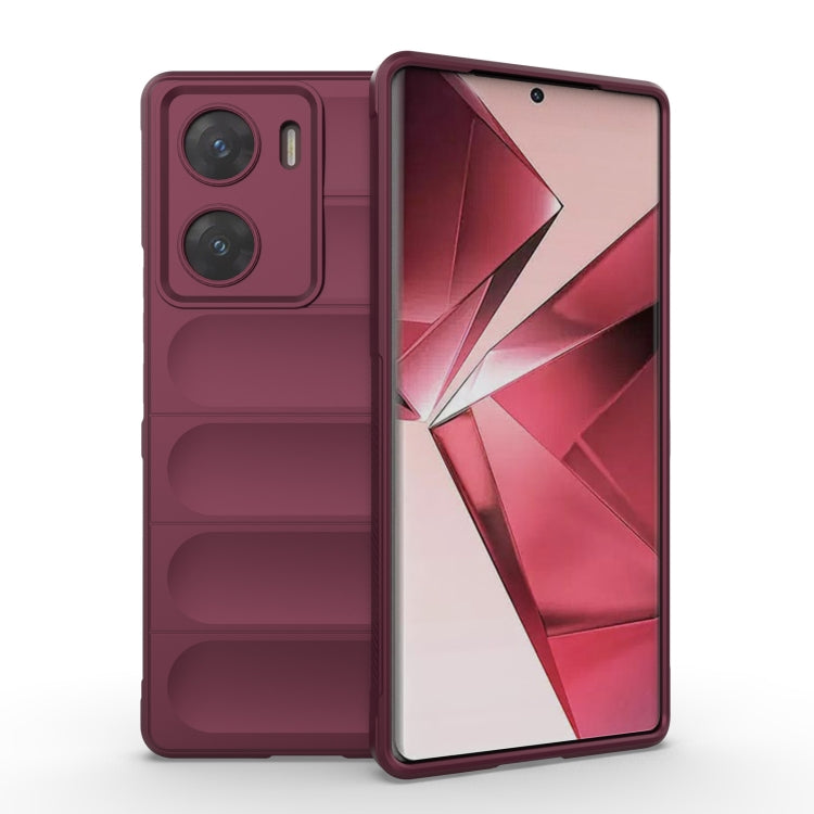 Magic Shield TPU + Flannel Phone Case, For vivo iQOO 12 5G, For vivo V29e 4G Global