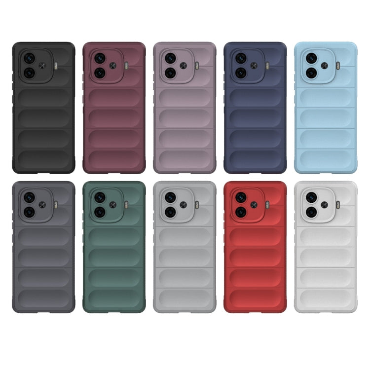 Magic Shield TPU + Flannel Phone Case, For vivo iQOO Z9 Turbo 5G, For vivo Y200E 5G Global / Y100 5G IDN