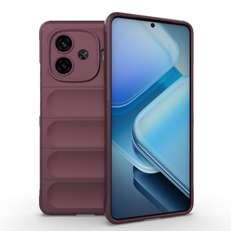 Magic Shield TPU + Flannel Phone Case, For vivo iQOO Z9 Turbo 5G, For vivo Y200E 5G Global / Y100 5G IDN