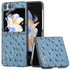 ABEEL Genuine Leather Ostrich Texture Phone Case, For Samsung Galaxy Z Flip6 / Flip7 FE, For Samsung Galaxy Z Fold6, For Samsung Galaxy Z Fold5, For Samsung Galaxy Z Flip5 Samsung Accessories - APEXEL INDIA - Mobile Lens - Mobile Camera Lens - Cellphone Accessories - Phone Lens - Smartphone Lens