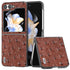 ABEEL Genuine Leather Ostrich Texture Phone Case, For Samsung Galaxy Z Flip6 / Flip7 FE, For Samsung Galaxy Z Fold6, For Samsung Galaxy Z Fold5, For Samsung Galaxy Z Flip5 Samsung Accessories - APEXEL INDIA - Mobile Lens - Mobile Camera Lens - Cellphone Accessories - Phone Lens - Smartphone Lens