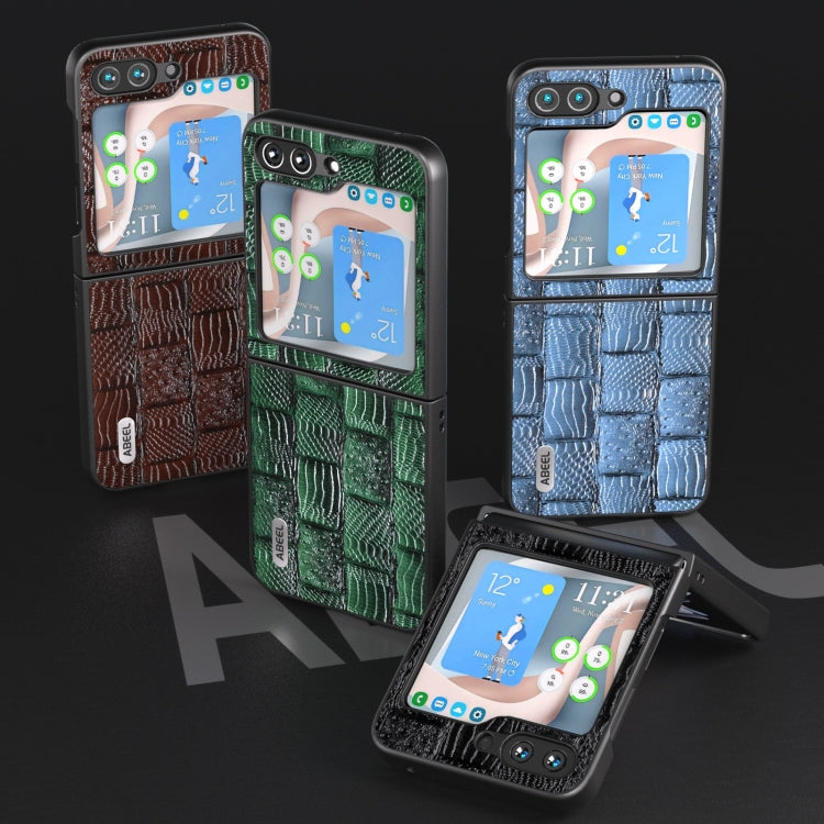 ABEEL Genuine Leather Mahjong Texture Series Phone Case, For Samsung Galaxy Z Flip5, For Samsung Galaxy Z Fold5 Samsung Accessories - APEXEL INDIA - Mobile Lens - Mobile Camera Lens - Cellphone Accessories - Phone Lens - Smartphone Lens