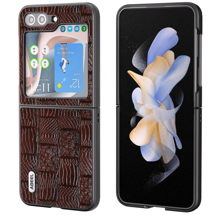 ABEEL Genuine Leather Mahjong Texture Series Phone Case, For Samsung Galaxy Z Flip5, For Samsung Galaxy Z Fold5 Samsung Accessories - APEXEL INDIA - Mobile Lens - Mobile Camera Lens - Cellphone Accessories - Phone Lens - Smartphone Lens