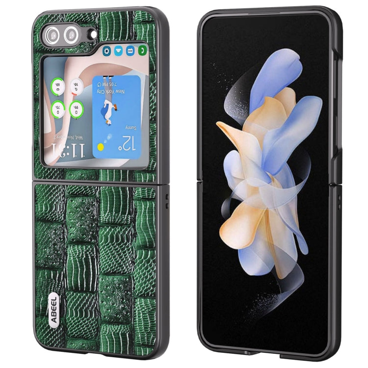ABEEL Genuine Leather Mahjong Texture Series Phone Case, For Samsung Galaxy Z Flip5, For Samsung Galaxy Z Fold5 Samsung Accessories - APEXEL INDIA - Mobile Lens - Mobile Camera Lens - Cellphone Accessories - Phone Lens - Smartphone Lens