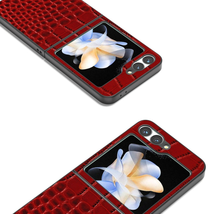 ABEEL Genuine Leather Crocodile Pattern Black Edge Phone Case, For Samsung Galaxy Z Flip6 / Flip7 FE, For Samsung Galaxy Z Fold6, For Samsung Galaxy Z Fold5, For Samsung Galaxy Z Flip5 Samsung Accessories - APEXEL INDIA - Mobile Lens - Mobile Camera Lens - Cellphone Accessories - Phone Lens - Smartphone Lens