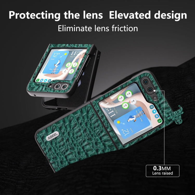 ABEEL Genuine Leather Sky Series Black Edge Phone Case, For Samsung Galaxy Z Flip5, For Samsung Galaxy Z Fold5 Samsung Accessories - APEXEL INDIA - Mobile Lens - Mobile Camera Lens - Cellphone Accessories - Phone Lens - Smartphone Lens