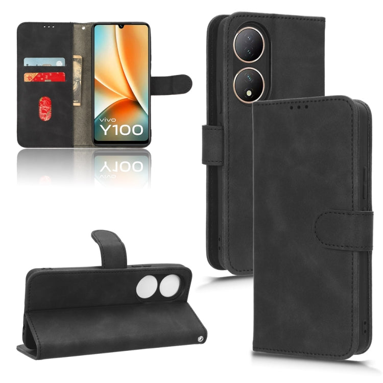 Skin Feel Magnetic Flip Leather Phone Case, For vivo S17 5G, For vivo Y100 5G
