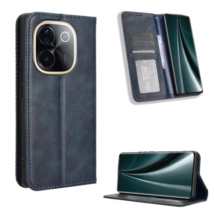 Magnetic Buckle Retro Texture Leather Phone Case, For vivo X200 Pro mini 5G, For vivo X200 Pro 5G, For vivo V40 Lite 4G / 5G IDN, For vivo V40e 5G / iQOO Z9S 5G, For vivo T3 Pro 5G / iQOO Z9S Pro 5G, For vivo V30e 5G / V40 Lite 5G