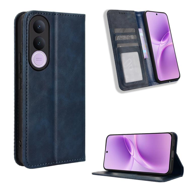 Magnetic Buckle Retro Texture Leather Phone Case, For vivo Y21 5G / Y05 4G, For vivo V70 FE 5G, For vivo V70 5G / V70 Elite 5G, For vivo iQOO Z11 Turbo 5G / 15R 5G, For vivo Y31d 4G / Y500i 5G, For vivo Y500 Pro 5G
