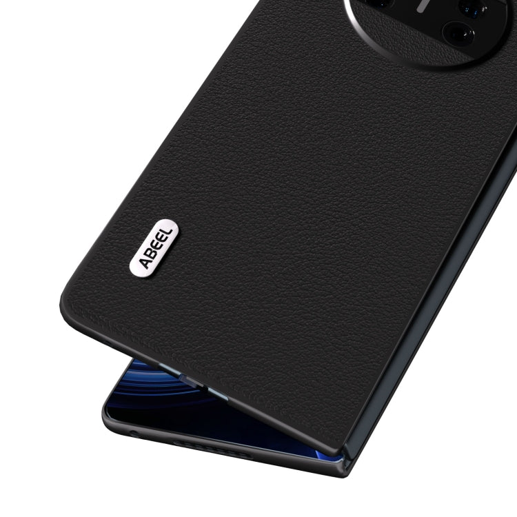 ABEEL Genuine Leather Wave Black Edge Phone Case, For Huawei Mate X3, For Huawei Mate 60 engabe3710 Mobile Accessories - APEXEL INDIA - Mobile Lens - Mobile Camera Lens - Cellphone Accessories - Phone Lens - Smartphone Lens