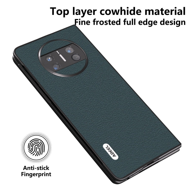 ABEEL Genuine Leather Wave Black Edge Phone Case, For Huawei Mate X3, For Huawei Mate 60 Mobile Accessories - APEXEL INDIA - Mobile Lens - Mobile Camera Lens - Cellphone Accessories - Phone Lens - Smartphone Lens