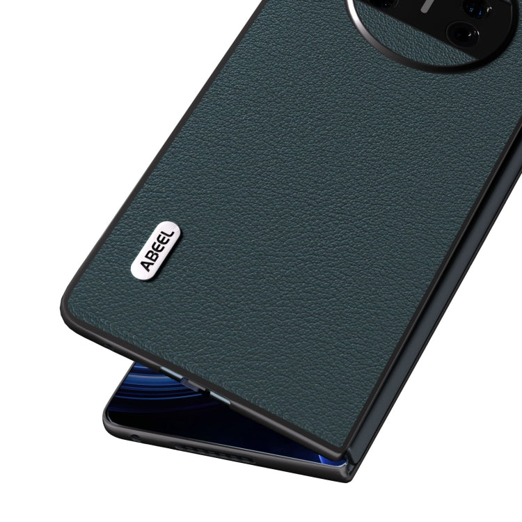 ABEEL Genuine Leather Wave Black Edge Phone Case, For Huawei Mate X3, For Huawei Mate 60 Mobile Accessories - APEXEL INDIA - Mobile Lens - Mobile Camera Lens - Cellphone Accessories - Phone Lens - Smartphone Lens