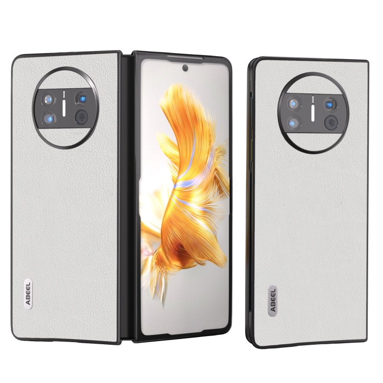 ABEEL Genuine Leather Wave Black Edge Phone Case, For Huawei Mate X3, For Huawei Mate 60 Mobile Accessories - APEXEL INDIA - Mobile Lens - Mobile Camera Lens - Cellphone Accessories - Phone Lens - Smartphone Lens