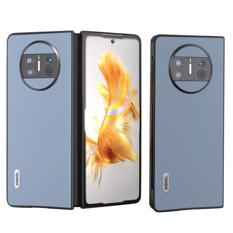 ABEEL Genuine Leather Wave Black Edge Phone Case, For Huawei Mate X3, For Huawei Mate 60 Mobile Accessories - APEXEL INDIA - Mobile Lens - Mobile Camera Lens - Cellphone Accessories - Phone Lens - Smartphone Lens