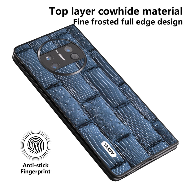 ABEEL Genuine Leather Mahjong Texture Series Phone Case, For Huawei Mate X3, For Huawei Mate 60 Mobile Accessories - APEXEL INDIA - Mobile Lens - Mobile Camera Lens - Cellphone Accessories - Phone Lens - Smartphone Lens