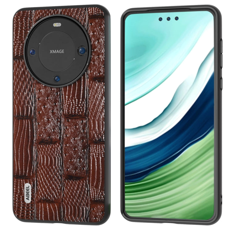 ABEEL Genuine Leather Mahjong Texture Series Phone Case, For Huawei Mate 60, For Huawei Mate X3 Mobile Accessories - APEXEL INDIA - Mobile Lens - Mobile Camera Lens - Cellphone Accessories - Phone Lens - Smartphone Lens