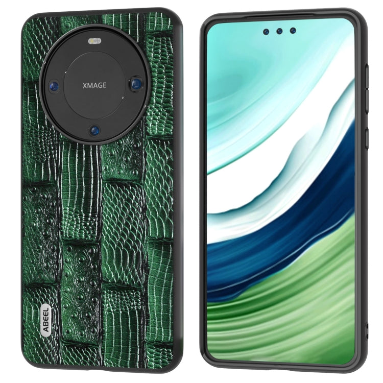 ABEEL Genuine Leather Mahjong Texture Series Phone Case, For Huawei Mate 60, For Huawei Mate X3 Mobile Accessories - APEXEL INDIA - Mobile Lens - Mobile Camera Lens - Cellphone Accessories - Phone Lens - Smartphone Lens