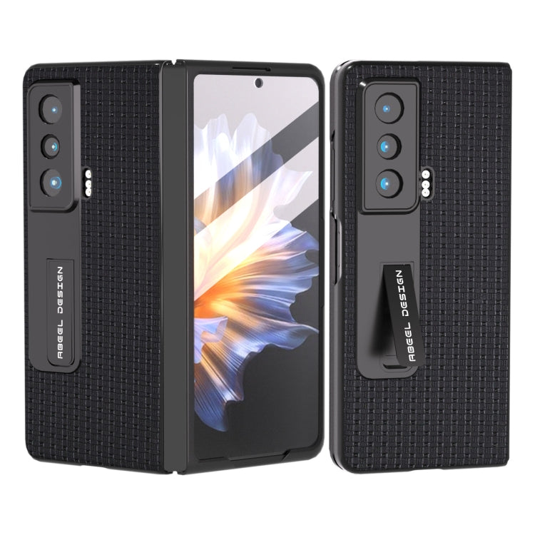 ABEEL Integrated Genuine Leather Luxury Series Phone Case with Holder, For Honor Magic Vs Mobile Accessories - APEXEL INDIA - Mobile Lens - Mobile Camera Lens - Cellphone Accessories - Phone Lens - Smartphone Lens