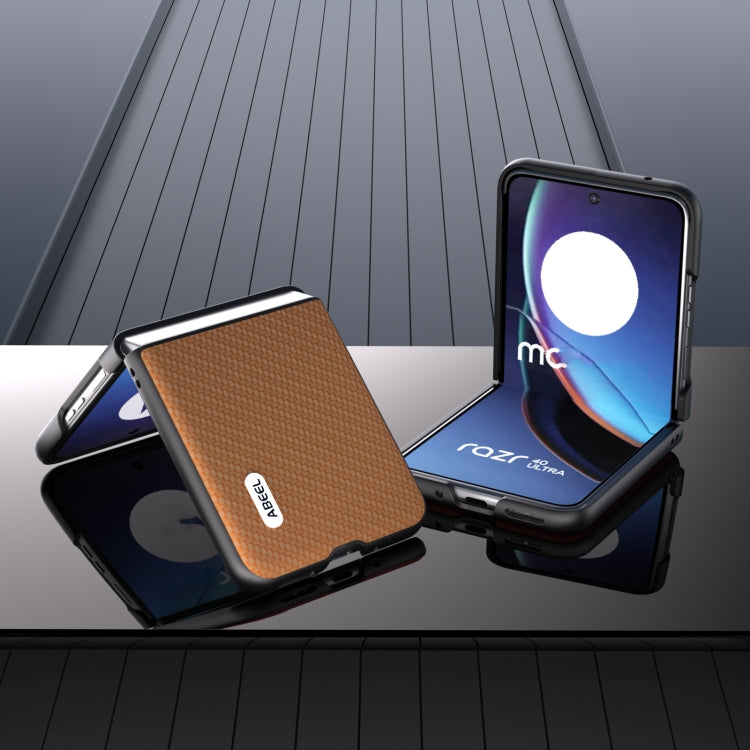 ABEEL Carbon Fiber Texture Protective Phone Case, For Motorola Razr 40 Ultra Mobile Accessories - APEXEL INDIA - Mobile Lens - Mobile Camera Lens - Cellphone Accessories - Phone Lens - Smartphone Lens