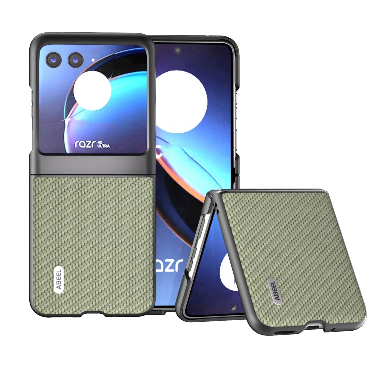 ABEEL Carbon Fiber Texture Protective Phone Case, For Motorola Razr 40 Ultra Mobile Accessories - APEXEL INDIA - Mobile Lens - Mobile Camera Lens - Cellphone Accessories - Phone Lens - Smartphone Lens