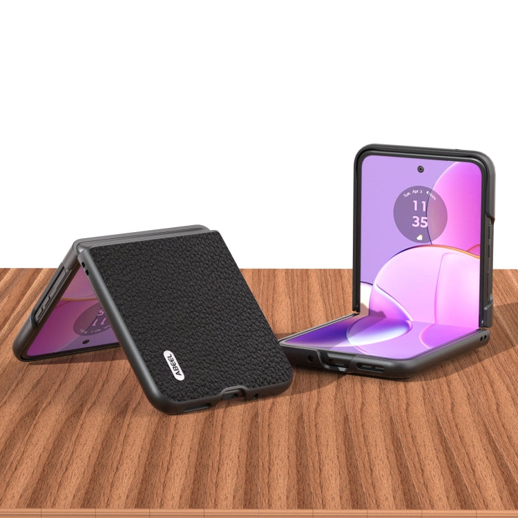 ABEEL Genuine Leather Litchi Texture Phone Case, For Motorola Razr 40, For Motorola Razr 40 Ultra Mobile Accessories - APEXEL INDIA - Mobile Lens - Mobile Camera Lens - Cellphone Accessories - Phone Lens - Smartphone Lens