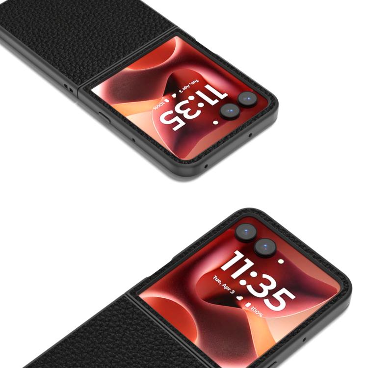 ABEEL Genuine Leather Litchi Texture Phone Case, For Motorola Razr 60 Ultra, For Motorola Razr 40, For Motorola Razr 40 Ultra Mobile Accessories - APEXEL INDIA - Mobile Lens - Mobile Camera Lens - Cellphone Accessories - Phone Lens - Smartphone Lens