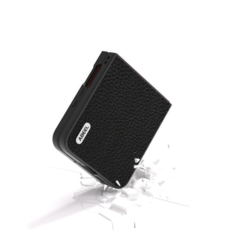 ABEEL Genuine Leather Litchi Texture Phone Case, For Motorola Razr 60 Ultra, For Motorola Razr 40, For Motorola Razr 40 Ultra Mobile Accessories - APEXEL INDIA - Mobile Lens - Mobile Camera Lens - Cellphone Accessories - Phone Lens - Smartphone Lens