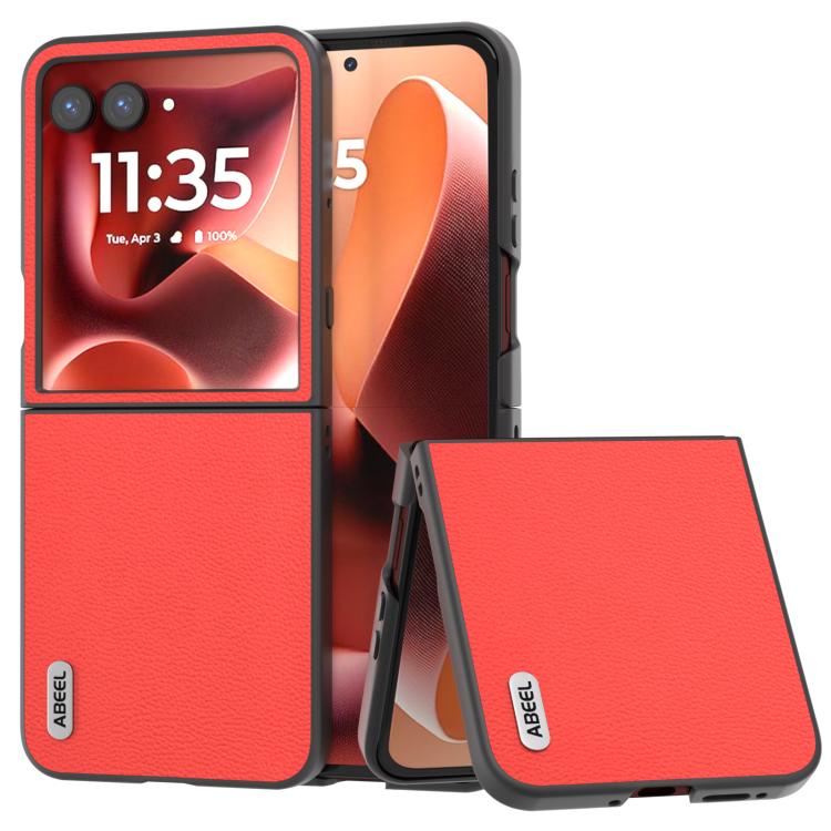ABEEL Genuine Leather Luolai Series Phone Case, For Motorola Razr 60 Ultra, For Motorola Razr 50 Ultra, For Motorola Razr 50, For Motorola Razr 40, For Motorola Razr 40 Ultra Mobile Accessories - APEXEL INDIA - Mobile Lens - Mobile Camera Lens - Cellphone Accessories - Phone Lens - Smartphone Lens