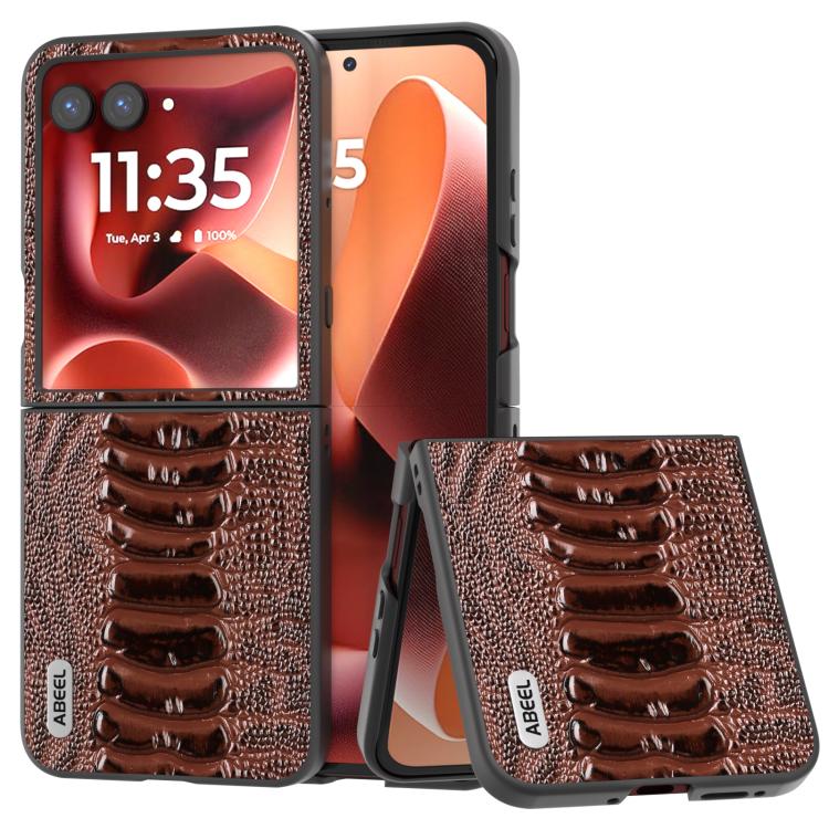 ABEEL Genuine Leather Weilai Series Phone Case, For Motorola Razr 60 Ultra, For Motorola Razr 50 Ultra, For Motorola Razr 50, For Motorola Razr 40, For Motorola Razr 40 Ultra Mobile Accessories - APEXEL INDIA - Mobile Lens - Mobile Camera Lens - Cellphone Accessories - Phone Lens - Smartphone Lens