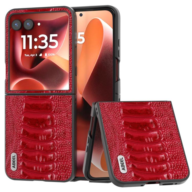 ABEEL Genuine Leather Weilai Series Phone Case, For Motorola Razr 60 Ultra, For Motorola Razr 50 Ultra, For Motorola Razr 50, For Motorola Razr 40, For Motorola Razr 40 Ultra Mobile Accessories - APEXEL INDIA - Mobile Lens - Mobile Camera Lens - Cellphone Accessories - Phone Lens - Smartphone Lens