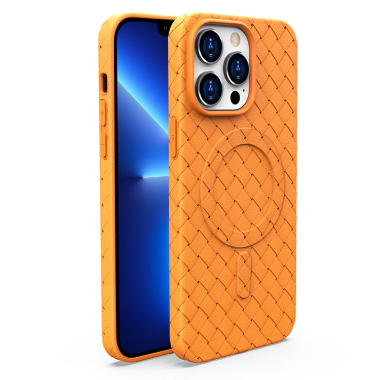 Woven Pattern MagSafe Magnetic Cooling Phone Case, For iPhone 13 Pro, For iPhone 13 Apple Accessories engwov3916 More iPhone Cases - APEXEL INDIA - Mobile Lens - Mobile Camera Lens - Cellphone Accessories - Phone Lens - Smartphone Lens