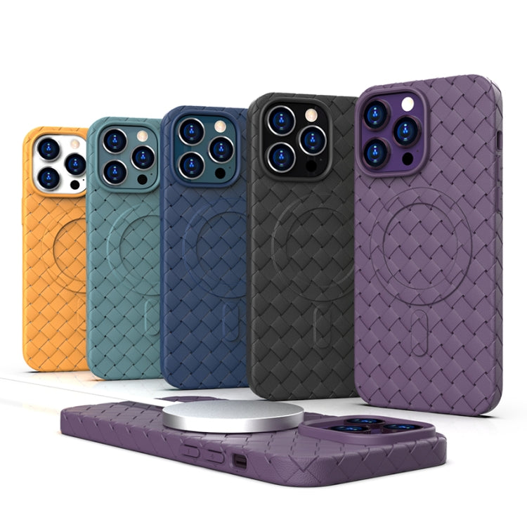 Woven Pattern MagSafe Magnetic Cooling Phone Case, For iPhone 13 Pro, For iPhone 13 Apple Accessories engwov3916 More iPhone Cases - APEXEL INDIA - Mobile Lens - Mobile Camera Lens - Cellphone Accessories - Phone Lens - Smartphone Lens